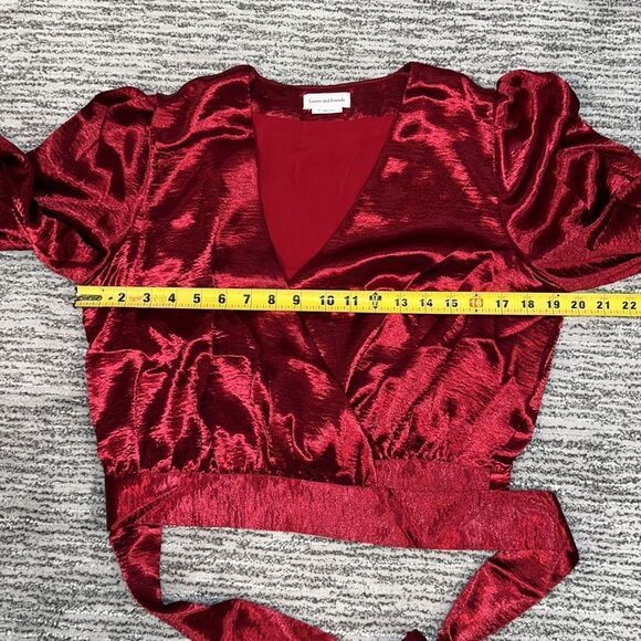 New Lovers and Friends Kelly Top in Wine Red Medium Revolve - Picture 8 of 13